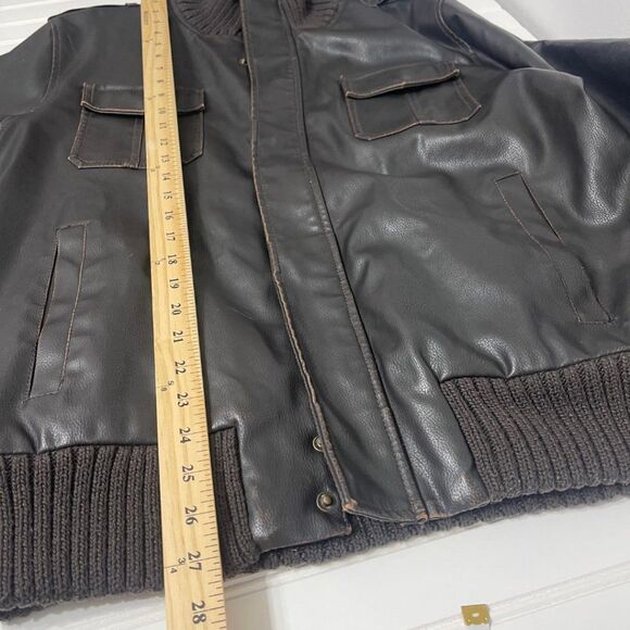 Dakota | Vintage Men's Brown Zip and Button Jacket with Pockets Size Large. - Picture 12 of 16